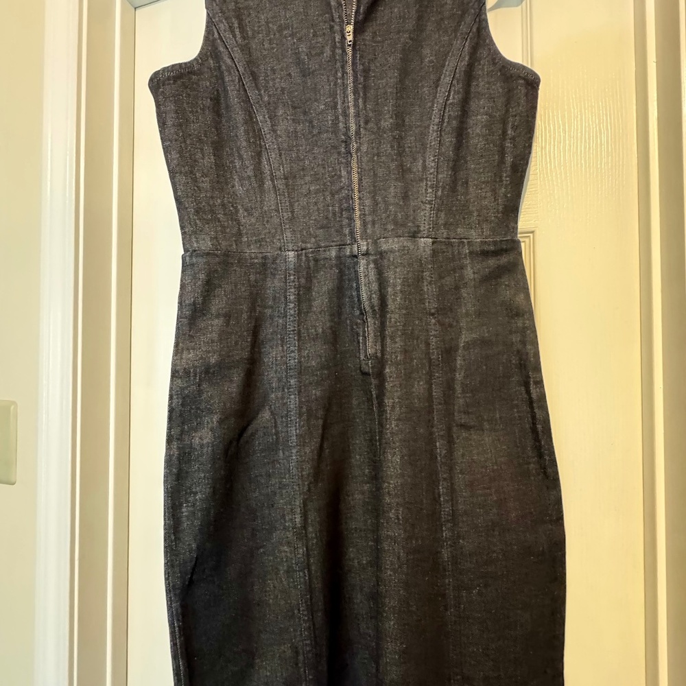 Dark denim dress